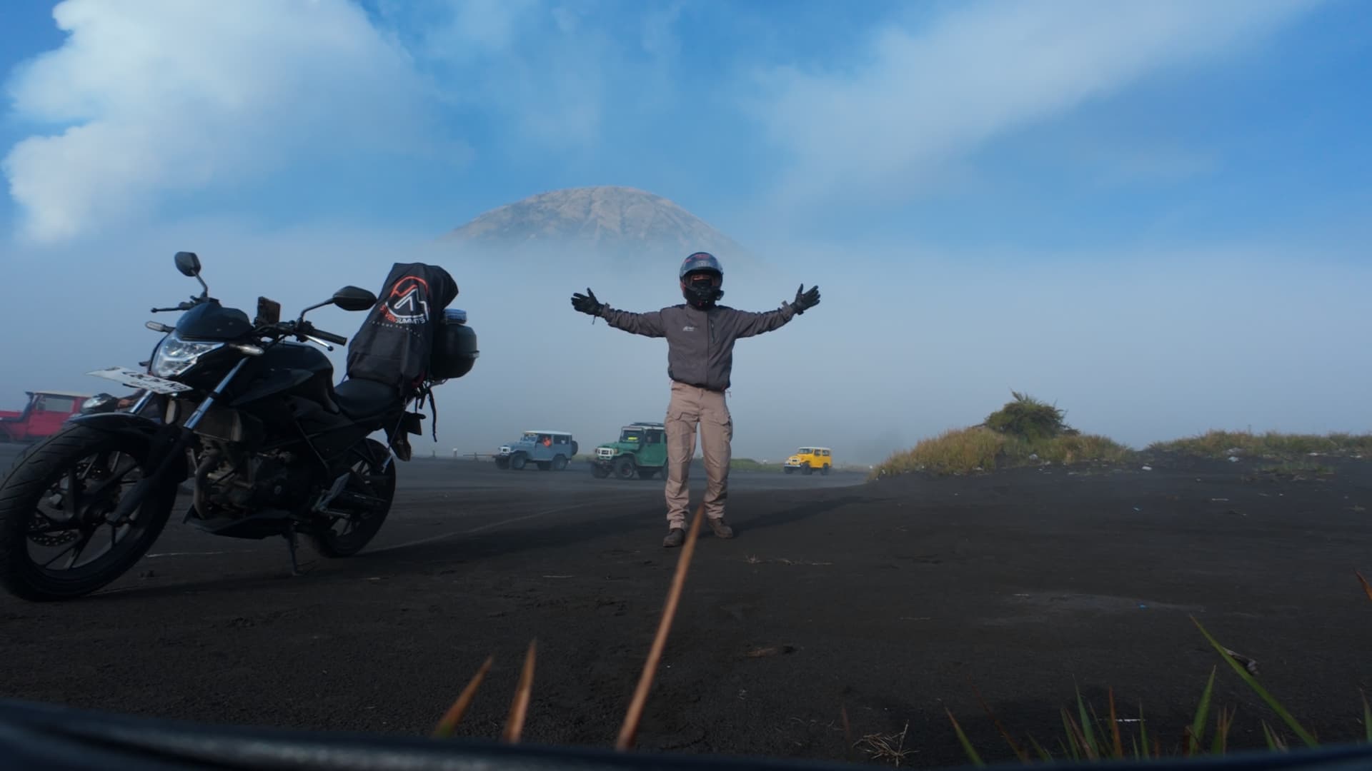Sea of sand at Bromo